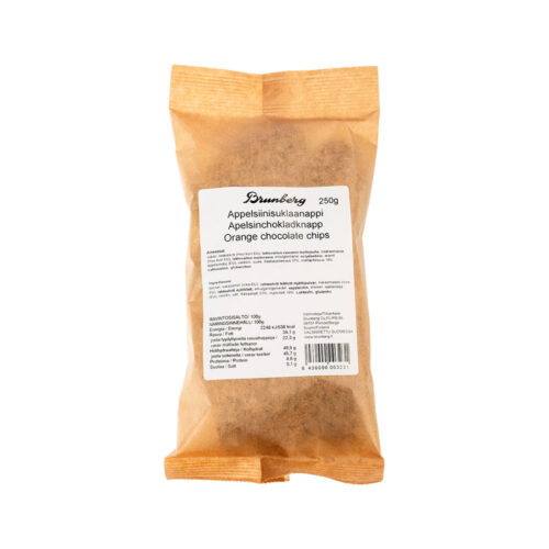 Brunberg Orange Milk Chocolate Button 250 g