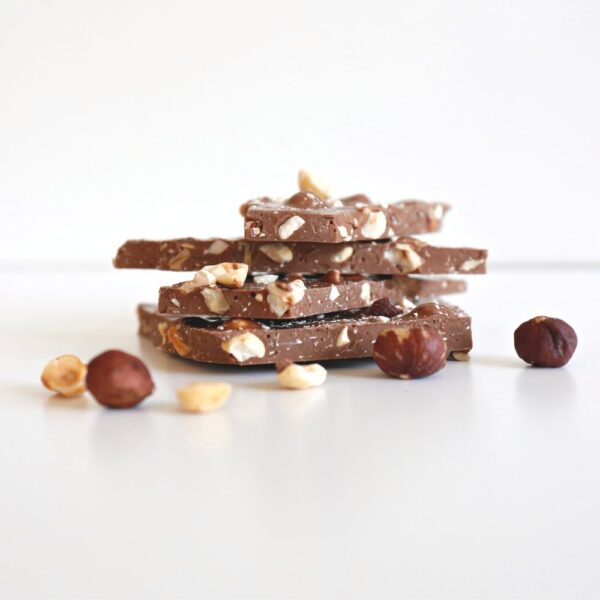 Brunberg Handmade Lactose free Milk Chocolate with Hazelnuts 100 g