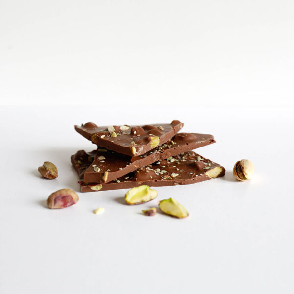 Brunberg Handmade Lactose free Milk Chocolate With Pistachio Nuts 100 g