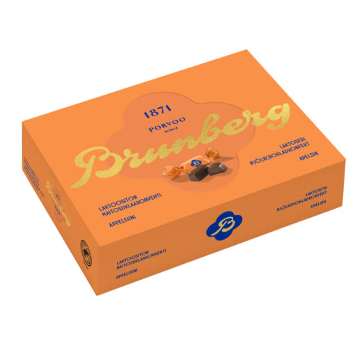 Brunberg Laktoositon Maitosuklaakonvehti Appelsiini 250 g