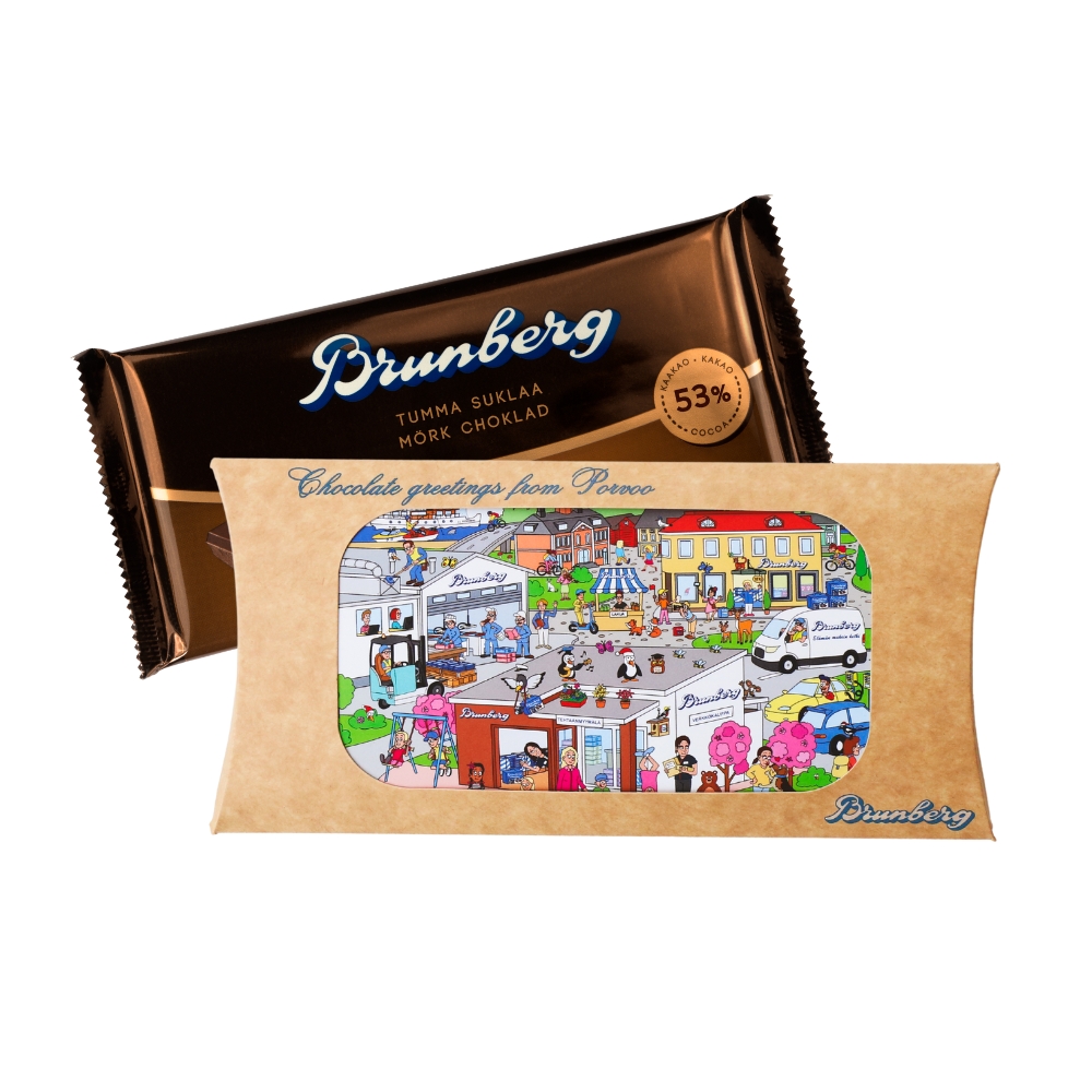 Brunberg - Lahjalevy Brunberg_tumma suklaa