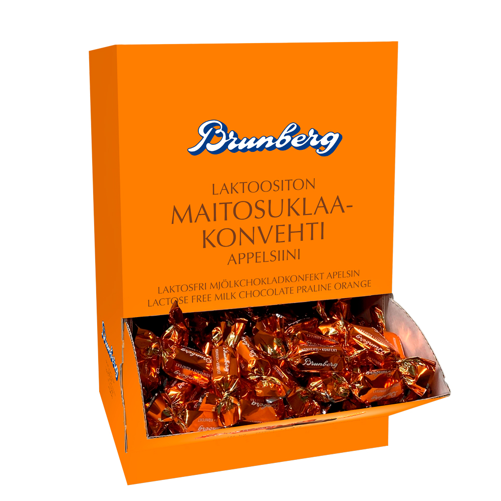 Brunberg - Messuboksi_Laktoositon Maitosuklaakonvehti_appelsiini_auki_1000x1000px