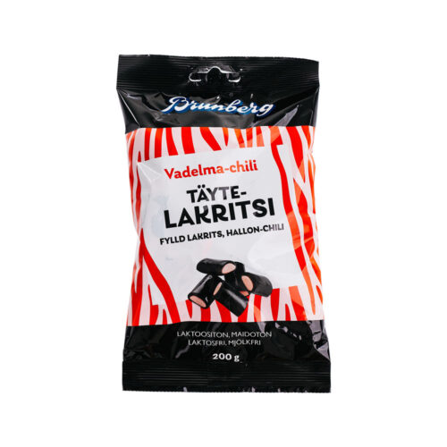 Brunberg - Täytelakritsi Vadelm-chili 200g Brunberg