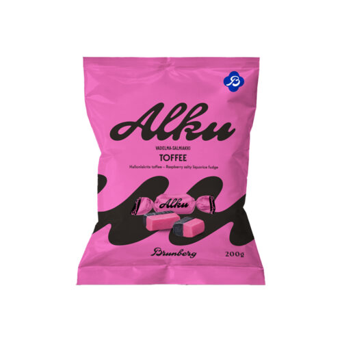 Alku Toffee Vadelma-salmiakki 200 g