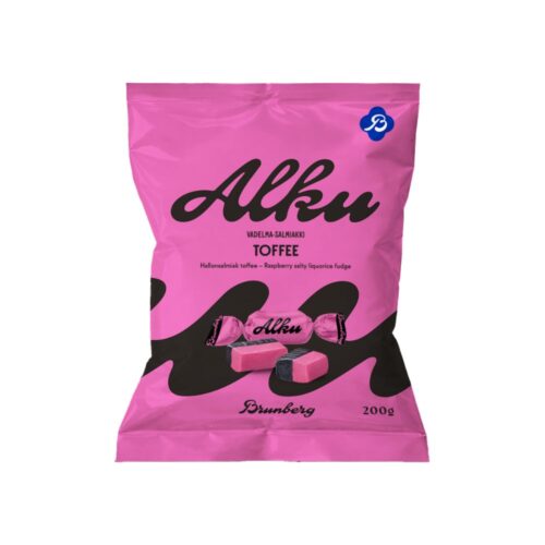 Alku Toffee Hallon-salmiak 200 g